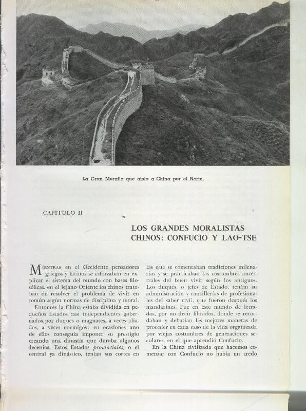 Historia del Mundo bloque 02: Los grandes moralistas chinos: Confucio y Lao-Tse