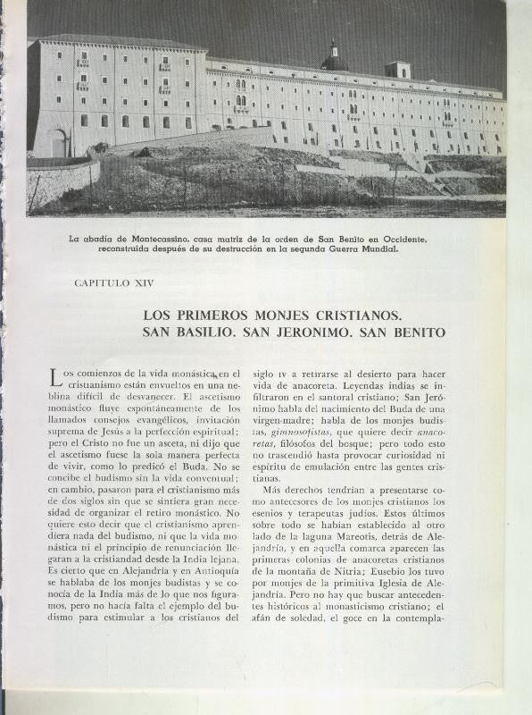 Historia del Mundo bloque 14: Los primeros monjes cristianos:San Basilio,