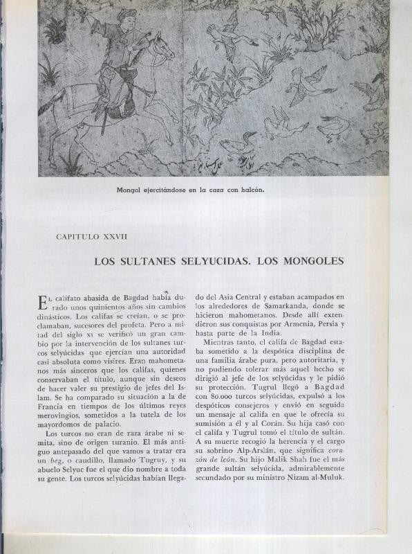 Historia del Mundo bloque 27: Los sultanes selyucidas. Los mongoles