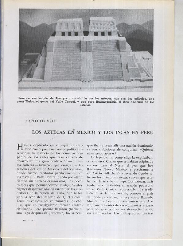 Historia del Mundo bloque 29: Los aztecas en mexico y los incas en peru