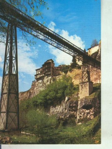 Postal 011450: Casas colgantes y puente de San Pablo en Cuenca