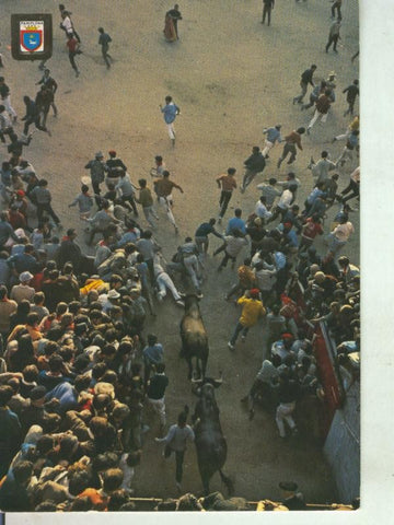 Postal 011452: El encierro de San Fermin en Pamplona