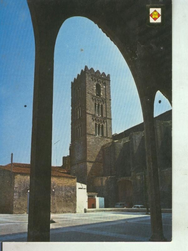 Postal 011455: Torre campanario de la iglesia de Castello de Ampurias,Gerona