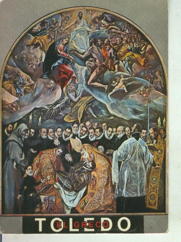 Postal 011491: Entierro del conde de Orgaz de El Greco