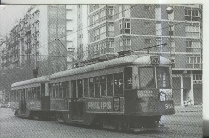Postal 011524: Tranvia numero 958 de los años 1946-1952