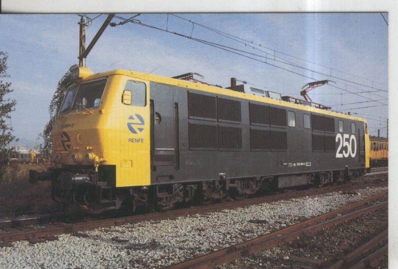 Postal 011533: Locomotora electrica 250-601-2 Taxu (Ex Estrella)