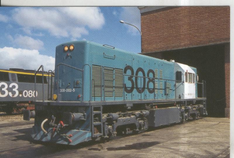 Postal 011536: Locomotora diesel electrica 308.002.5 ex 10802