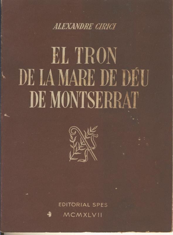 El tron de la mare de deu de Montserrat