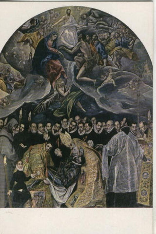 Postal 000095: Greco: Entierro del Conde de Orgaz
