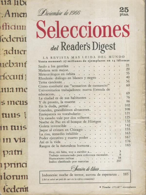 Selecciones del Readers Digest numero 313