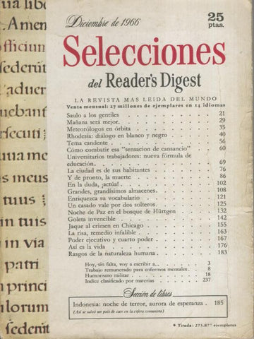 Selecciones del Readers Digest numero 313
