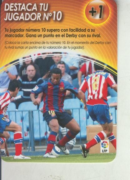 Derby Total 2004-2005: Medio tiempo: Destaca tu jugador numero 10: Ronaldinho