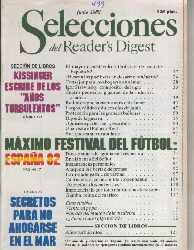 Selecciones del Readers Digest numero 499