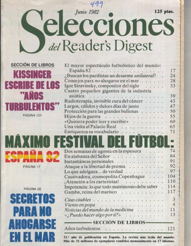 Selecciones del Readers Digest numero 499