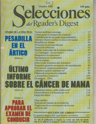 Selecciones del Readers Digest numero 503