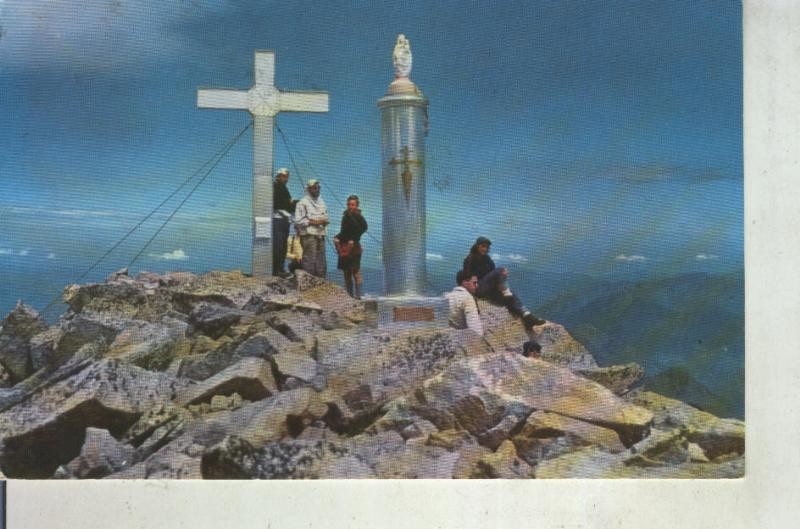 Postal 011549: Pico del aneto, cruz y virgen del pilar en los pirineos