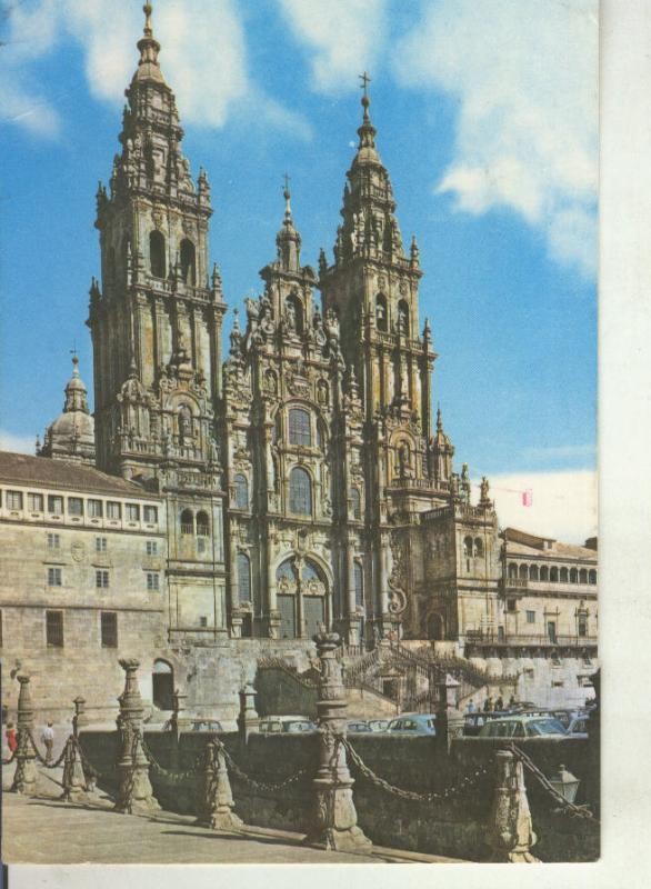 Postal 011576. Fachada Obradoiro de la catedral de Santiago
