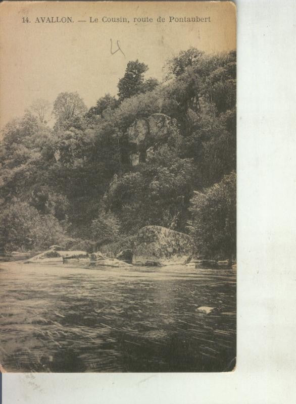 Postal 011615: Le Cousin, route de Pontaubert en Avallon, francia