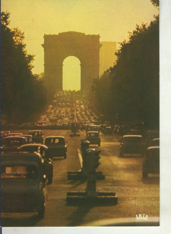 Postal 011638: Arco de Triunfo y Campos Eliseos de Paris