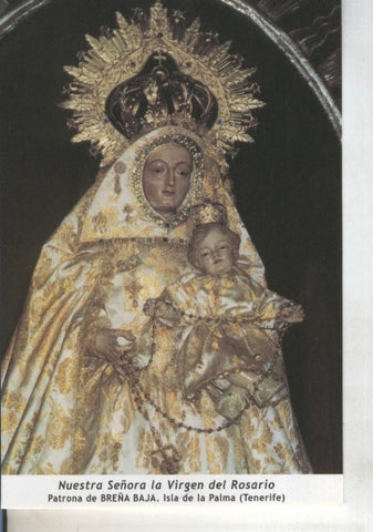 Postal 011665: Virgen Ntra Sra del Rosario, patrona de Breña Alta, La Palma,Tenerife