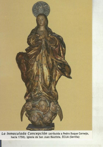 Postal 011702: Virgen Ntra Sra la Inmaculada Concepcion, Ecija,  Sevilla