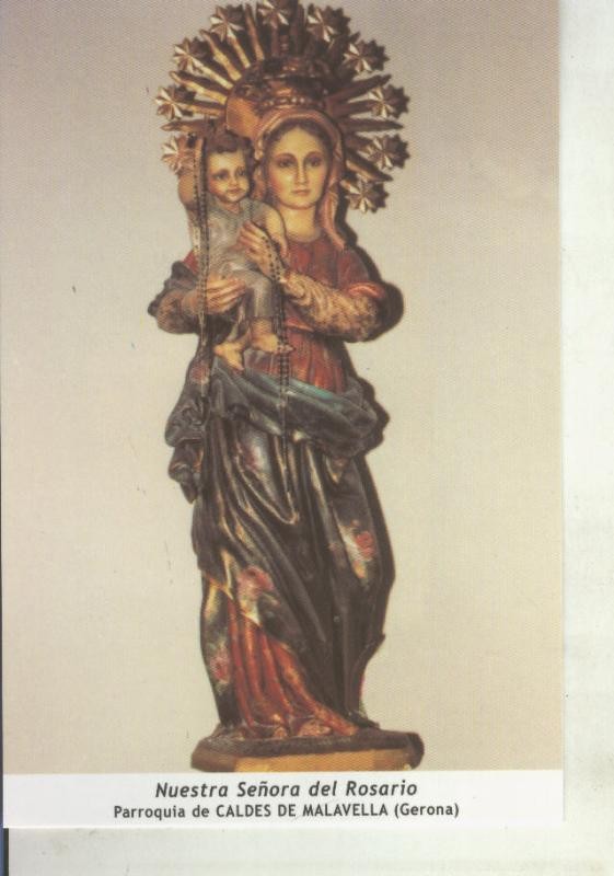 Postal 011713: Virgen Ntra Sra del Rosario, Caldes de Malavella, Gerona