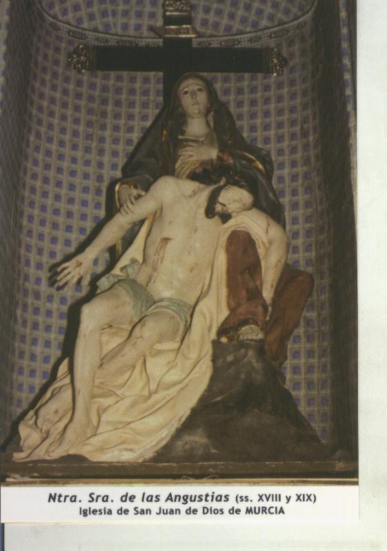 Postal 011724: Virgen Ntra Sra de las Angustias, iglesia de San Juan de Dios, Murcia