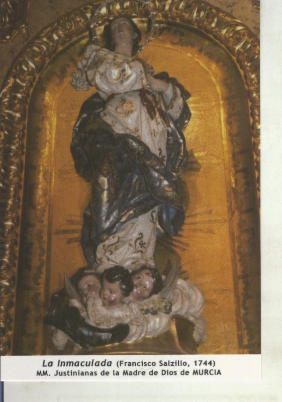 Postal 011731: Virgen Ntra Sra La Inmaculada, justinianas de la madre de dios de Murcia
