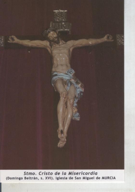 Postal 011742: Stmo Cristo de la Misericordia , iglesia de san miguel de Murcia