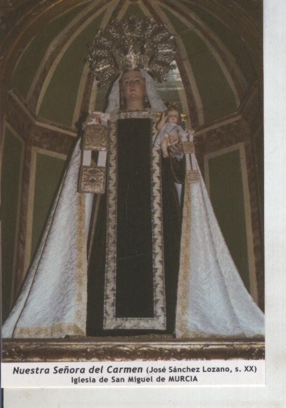 Postal 011743: Virgen Ntra Sra del Carmen, iglesia de san miguel de Murcia
