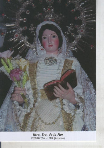 Postal 011755: Virgen Ntra Sra de la Flor, Piedraceda-Lena, Asturias