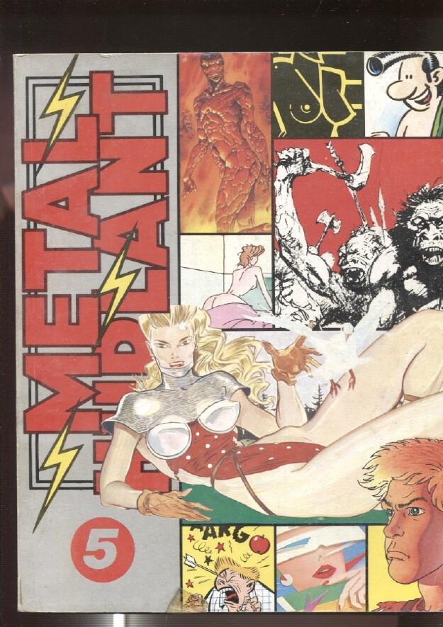 Metal Hurlant revista retapado numerado 05 con los numeros 15,16,17