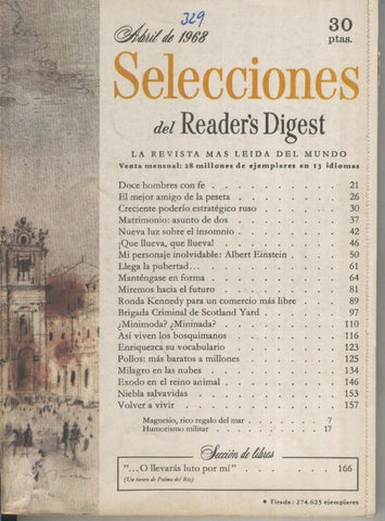 Selecciones del Readers Digest numero 329