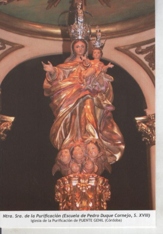 Postal 011779: Virgen Ntra Sra de la Purificacion (Escuela de Pedro Duque Cornejo)