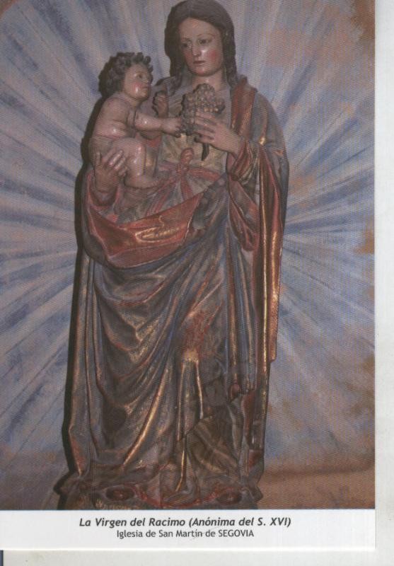 Postal 011785: Virgen Ntra Sra del Racimo, Iglesia de San Martin de Segovia