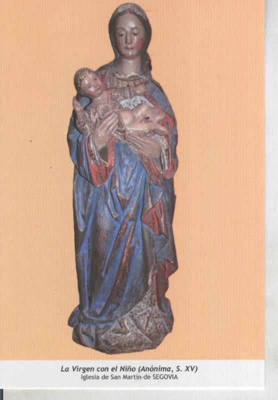 Postal 011786: Virgen Ntra Sra con el niño, Iglesia de San Martin de Segovia