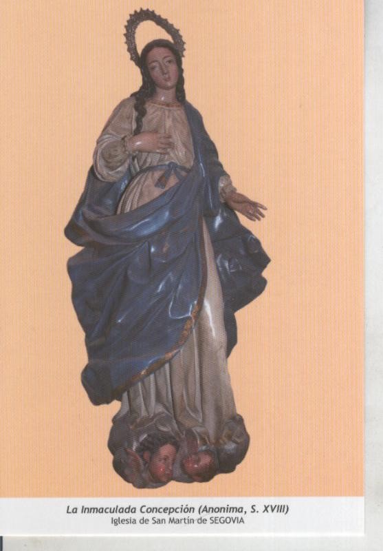 Postal 011788: Virgen Ntra Sra la Inmaculada Concepcion , Iglesia de San Martin de Segovia