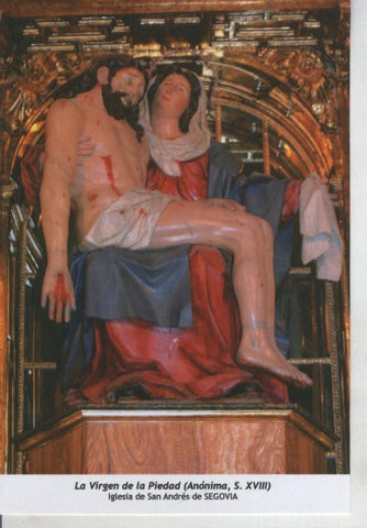 Postal 011791: Virgen Ntra Sra de la Piedad , Iglesia de San Andres de Segovia