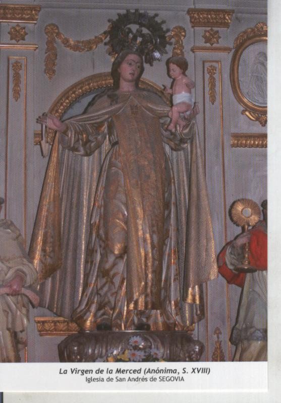Postal 011792: Virgen Ntra Sra de la Merced , Iglesia de San Andres de Segovia