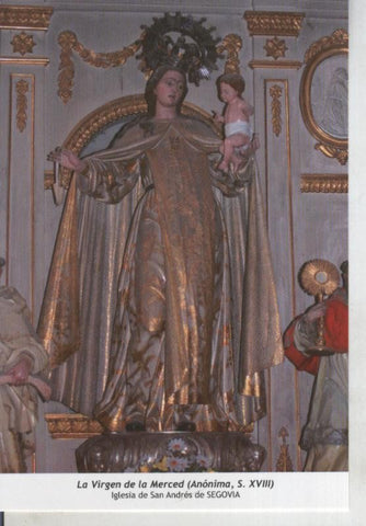 Postal 011792: Virgen Ntra Sra de la Merced , Iglesia de San Andres de Segovia