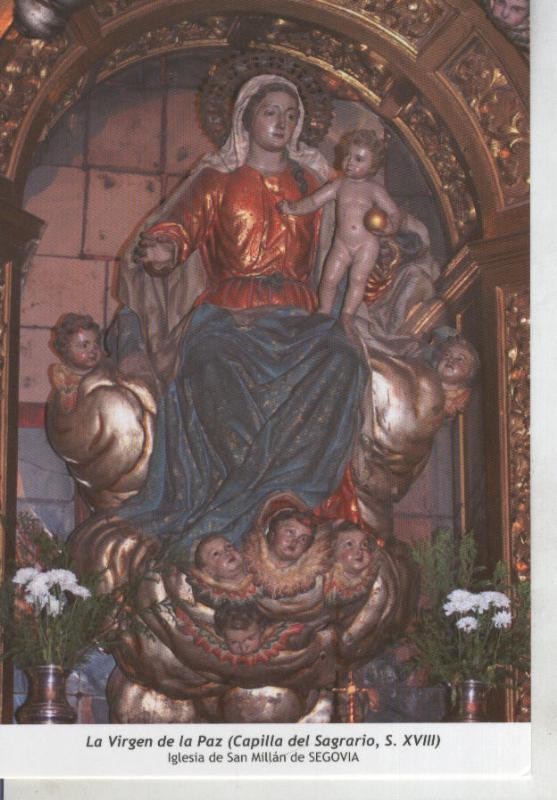 Postal 011794: Virgen Ntra Sra de la Paz , Iglesia de San Millan de Segovia