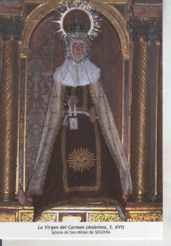 Postal 011799: Virgen Ntra Sra del Carmen, Iglesia de San Millan de Segovia