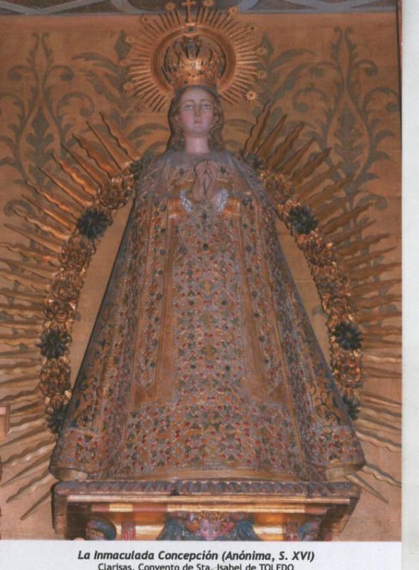 Postal 011813: Virgen Ntra Sra La Inmaculada Concepcion, convento sta isabel de Toledo