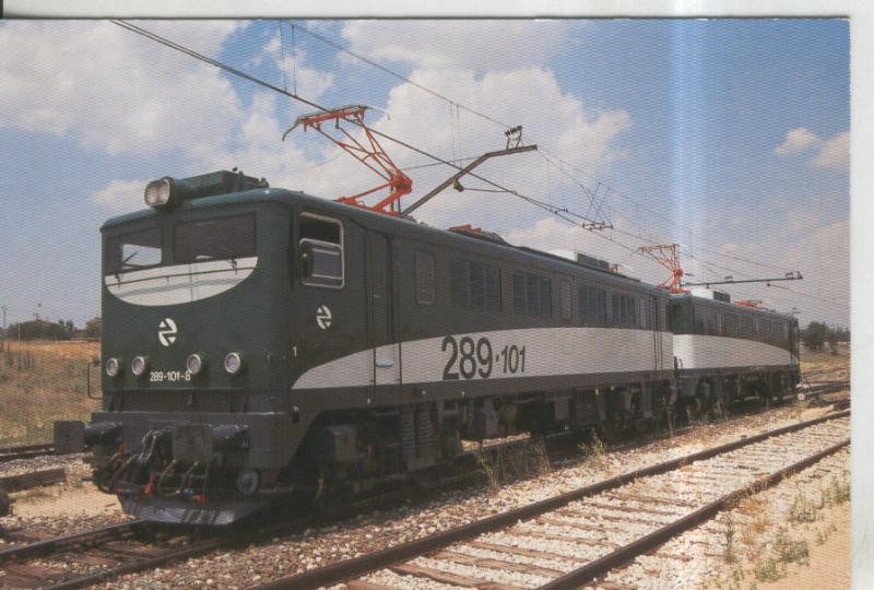 Postal 011820: Locomotora electrica tandem para la UNE de cargas