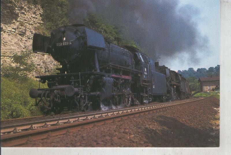 Postal 011868: DB. Doble traccion en cabeza locomotra 023 033 cerca de Shwabisch Hall