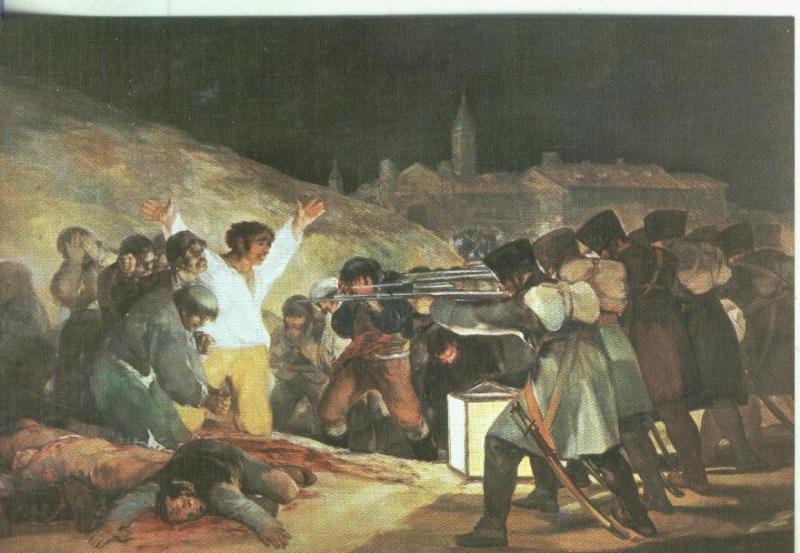Postal 000764: Escuela Española: Goya: Los fusilamientos