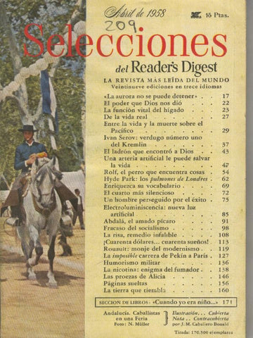 Selecciones del Readers Digest numero 209