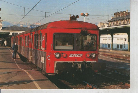 Postal 011880: Train 54349 en Gare, enero 1990