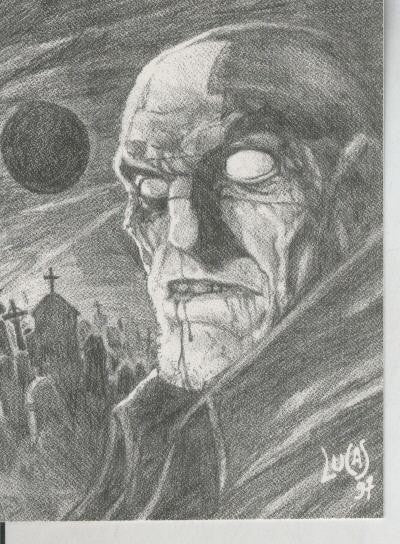 Trading Cards: Cazador numero 30: Dibujo a lapiz