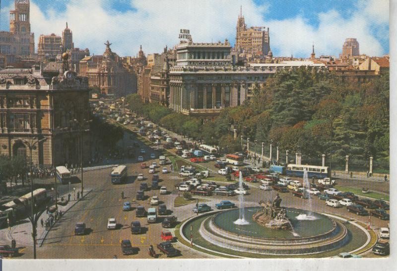Postal 011925: Plaza de la Cibeles y calle de Alcala de Madrid